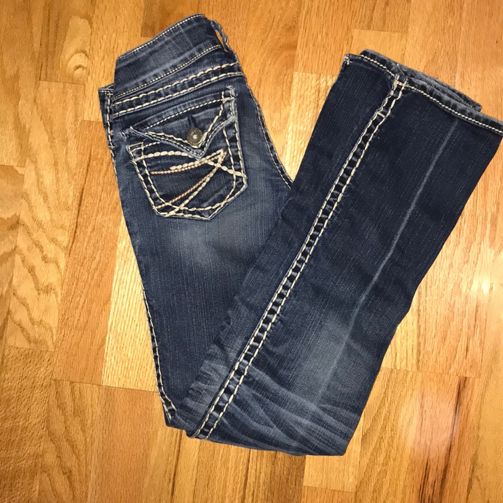Silver bootcut jeans